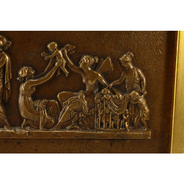 After Bertel Thorvaldsen (Danish, 1770-1844) Solid Bronze Plaque Neoclassical Scene "The Age of Love", "The Flight of Cupids" For Sale In Houston - Image 6 of 12