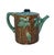 English Holdcroft Majolica Blackberry on Tree Trunk Teapot, Turquoise Blue Cover C. 1877 For Sale - Image 3 of 13