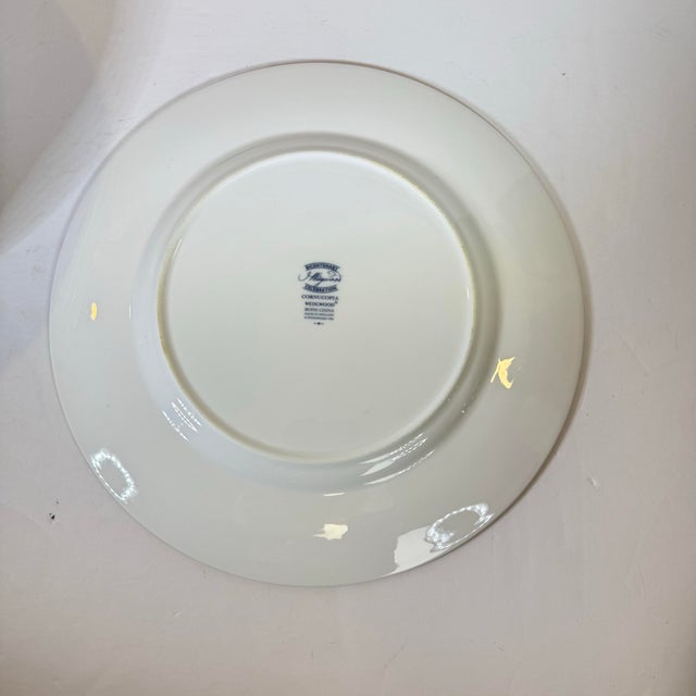 1990s 1990s Wedgwood Cornucopia Bone China Dinner Plates - Set of 11 For Sale - Image 5 of 9