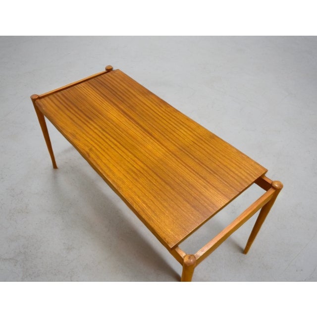 1970s Czech Mahogany Coffee Table from Dřevotvar Jablonné Nad Orlicí, 1970s For Sale - Image 5 of 10