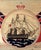 British Sailor's Woolwork of HMS Victor Emanuel With Red and White Ensign Border For Sale In Philadelphia - Image 6 of 7