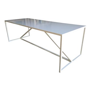 Blue Dot Strut Table For Sale