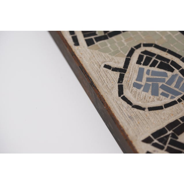 Ceramic Mid-Century Modern Mosaic Wall Plate by R. Zimmermann for Ritter, 1950s For Sale - Image 7 of 13