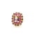 7.88 Carat Ametrine Sapphire Diamond Yellow Gold Cocktail Ring, Size 7 For Sale - Image 4 of 8