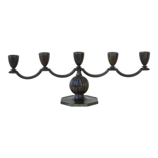 1930s Gab Bronze Candleholder For Sale