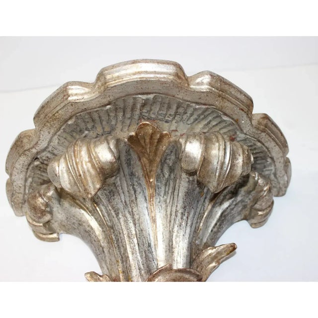 Louis XV Brackets Silver Leaf 1970s- A Pair For Sale - Image 4 of 14