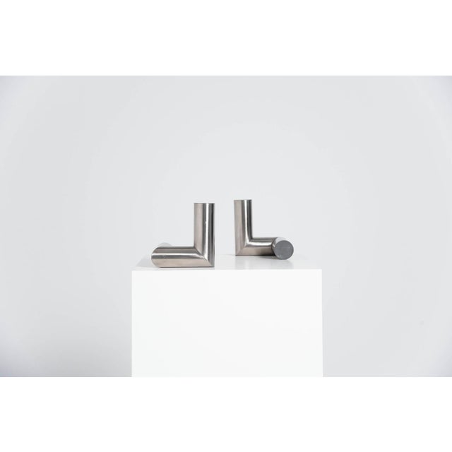 Two Tubes Abstract Sculptures by Rudolf Wolf, 1975, Set of 2 For Sale - Image 4 of 11