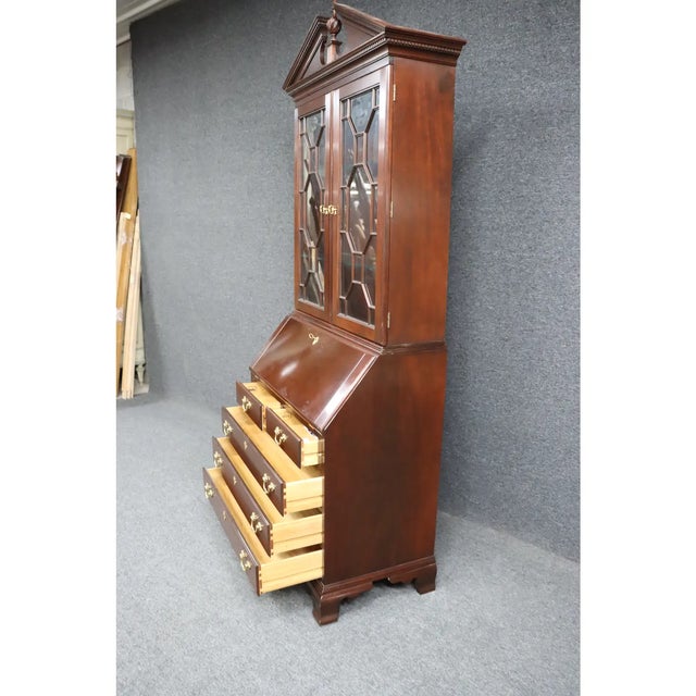 2000 - 2009 Stickley Mahogany Secretary Desk For Sale - Image 5 of 10
