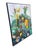 This painting is a large size oil on canvas. The subject matter of fruits and florals come alive set against a wildly...