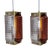 Scandinavian Pendant Lamps in Glass and Brass by Wiktor Berndt for Flygsfors, Sweden, 1960s, Set of 2 For Sale