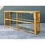 Late 20th Century Vintage Trellis Rattan and Glass Console Table For Sale - Image 5 of 12