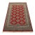 Bokhara Jaldar Rug 4’1” X 6’2” Red Wool Tribal Hand-Knotted Oriental Carpet For Sale