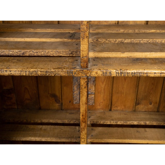 Vintage Raw Wood Pine Storage or Display Cabinets with Cubby Holes, Sold Each For Sale - Image 12 of 12