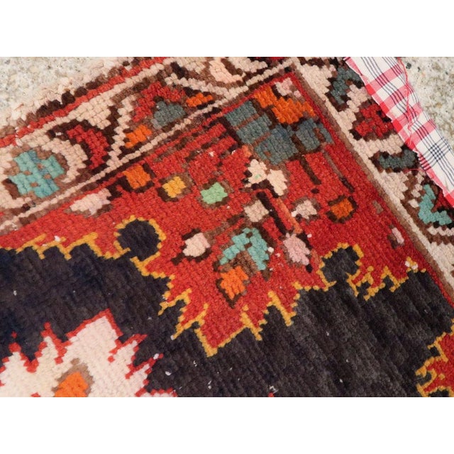 Textile Galerie Shabab Collection Mid-20th Century Persian Hamadan Throw Rug For Sale - Image 7 of 8