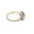 Antique 14k Yellow/White Gold 3 Stone Diamond Engagement Ring, Size 6 For Sale - Image 9 of 9