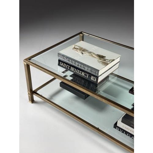 Vintage Brass Coffee Table, 1980s For Sale - Image 10 of 16