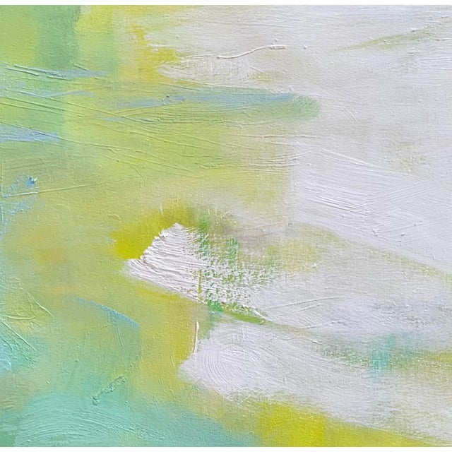 "Smooth Sailing" is an uplifting Abstract Expressionist Seascape oil painting on canvas by Trixie Pitts. The palette is...