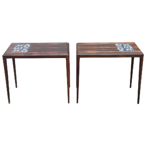 Danish Side Tables attributed to Severin Hansen, 1965, Set of 2