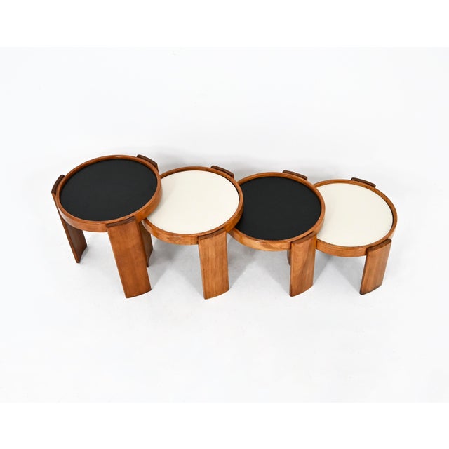 Model 780 Nesting Tables by Gianfranco Frattini for Cassina, 1960s, Set of 4 For Sale - Image 6 of 12