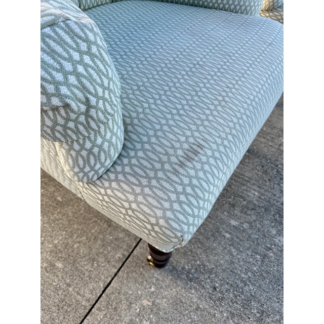 Victorian 1990s Pair of Victorian Style Tufted Back Armchairs by Calico Corners For Sale - Image 3 of 12