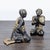 Pair of Thai Carved Teak Gilt Buddhist Monk Figures For Sale - Image 4 of 8