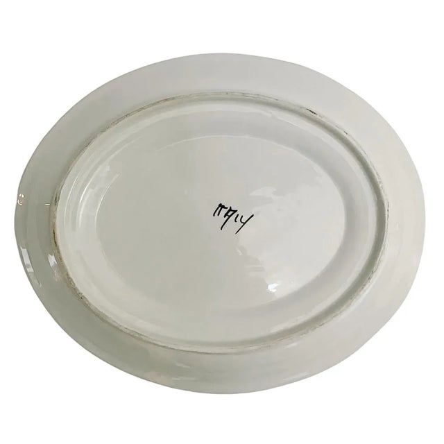 Vintage Italian Faience Small Tureen With Underplate & Ladle For Sale - Image 10 of 10