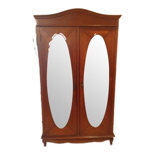 Indonesian Primitive Teak Double Armoire For Sale