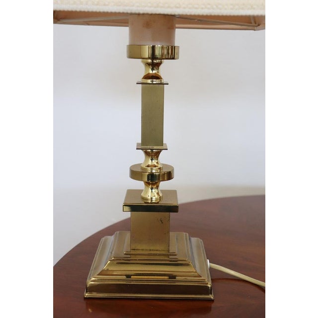 Golden Bedside Table Lamps, 1970s, Set of 2 For Sale - Image 6 of 17