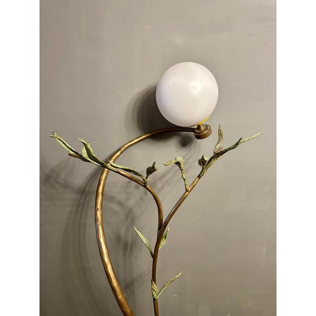 Large French Olivia Floor Lamp by Jean Claude Mahey, 1980s For Sale - Image 9 of 14