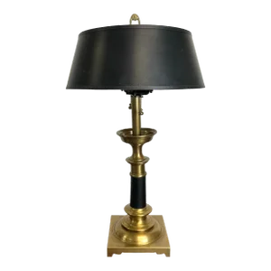 Vintage Neoclassical Candlestick Lamp Bouillotte