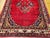 Vintage Persian Hamadan Wide Runner, Hand-Knotted Wool, Open Field Geometric Pattern, Red & Ivory. 4x10 For Sale - Image 15 of 18