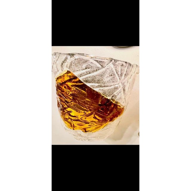AVMazzega Bicolore Murano Glass Wall Light attributed to Mazzega, Italy, 1970 For Sale - Image 4 of 7