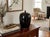 Ceramic Black Monochrome Minimalistic Ovoid Round Teardrop Finial Lid Ceramic Jar For Sale - Image 7 of 7