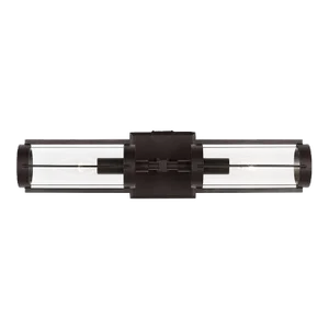 Lauren Ralph Lauren by Visual Comfort Studio Flynn 2-Light Linear Bath Vanity Sconce in Aged Iron