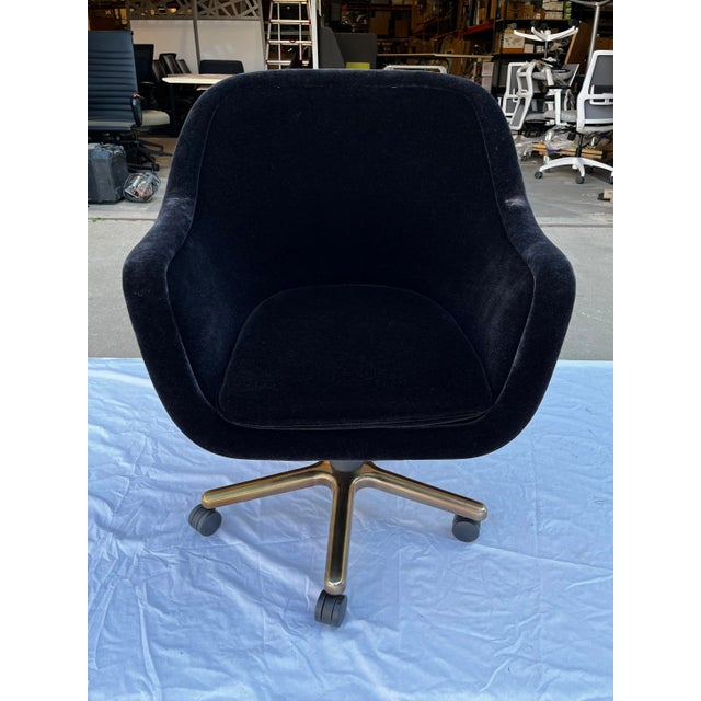 Black Ward Bennett Bumper Chair in Black Mohair For Sale - Image 8 of 12