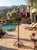 Brown Vintage Italian Hand-Wrought Iron Floor Candelabra - Five-Light Scrollwork Pricket Stand For Sale - Image 8 of 9