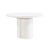 Boho Chic Elora White Lacquer Round Dining Table For Sale - Image 3 of 8