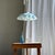 Vintage Pendant Light in White and Blue Glass with Wavy Edge, 1980s For Sale - Image 17 of 18