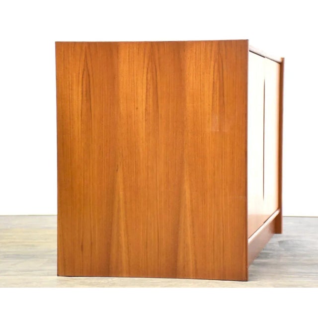 Mid-Century Modern Danish Modern Teak Credenza For Sale - Image 3 of 9