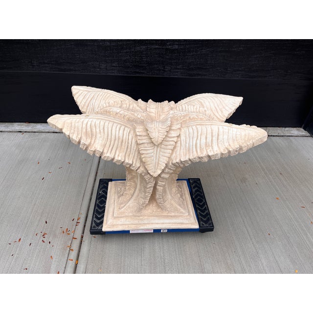 Mid 20th Century Vintage Serge Roche Palm Beach Chic Art Deco Palm Leaf Dining Table For Sale - Image 5 of 11