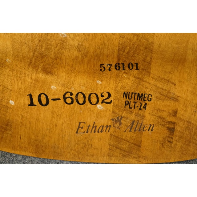 Set of 4 Ethan Allen Heirloom Nutmeg Maple Colonial Spindle Back Dining Side Chairs 10-6002 For Sale - Image 12 of 13