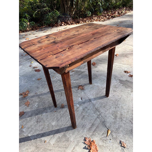 old as the hills, probably used in a pantry to harvest / separate vegetables from the garden. this has been power washed...