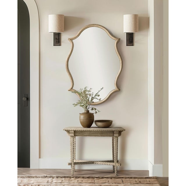 Antique White Oak Venetian Mirror For Sale - Image 8 of 8