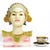 Gold Signed 1940s Goldscheider "Bali Head" Porcelain Bust (12.5") - Maximalist Polychrome Sculpture for Global Eclectic Decor For Sale - Image 8 of 11