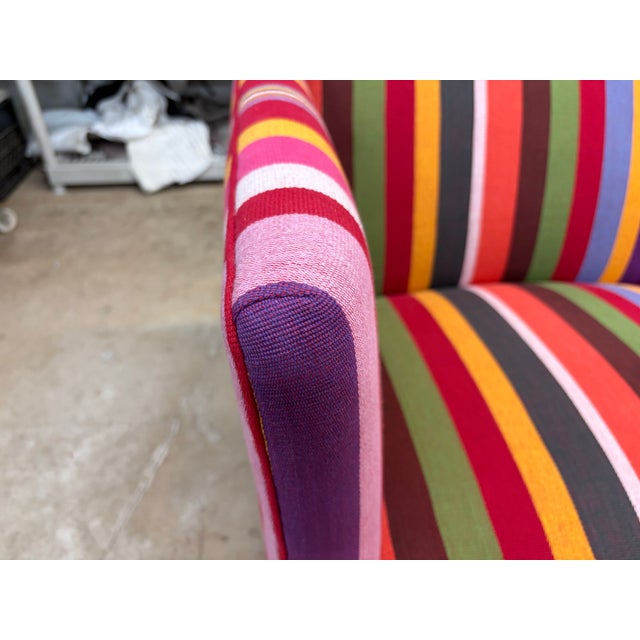 Danish Sofa in Hamaca Rojo Fabric by Angelo Donghia, 1960s, Svenskt Tenn For Sale - Image 11 of 14