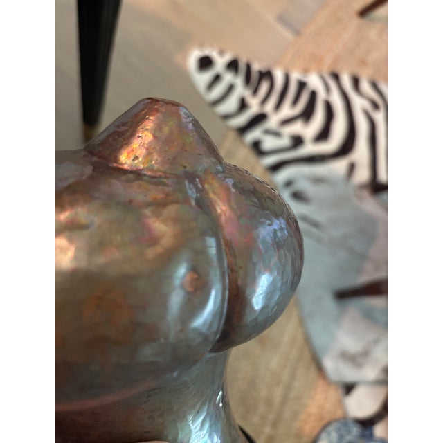 Mid-20th Century Mexican Hammered Copper Gourd Vessel / Vase For Sale - Image 18 of 18