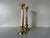Hollywood Regency Solid Brass Candle Holders - a Pair For Sale - Image 4 of 10