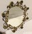 Vintage Italian Tole Mirror With Verdigris Finish Roses on Vine For Sale - Image 9 of 9