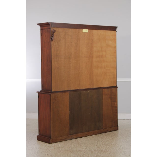 Henkel Harris Cherry 2 Piece London Breakfront For Sale - Image 16 of 18