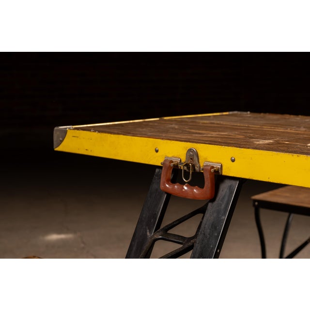 Vintage Collapsible "Handy" Picnic Table and Chair Set by Milwaukee Stamping For Sale - Image 10 of 10